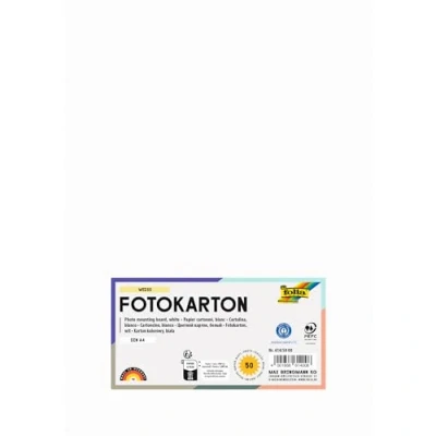 Afbeelding van Fotokarton Folia wit A4 300gr pak 50 vel