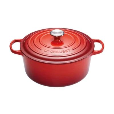 Afbeelding van Le Creuset Gietijzeren Ronde Braadpan In Kersenrood 30cm 8,1l