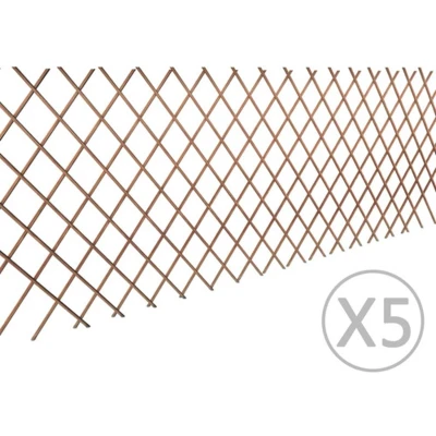 Afbeelding van Tuinlatwerk 5 st 180x90 cm wilg