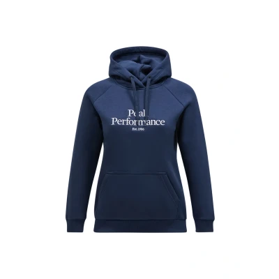 Afbeelding van Peak Performance W Original Hoodie, Dames, Maat: Large, Dunkelblau