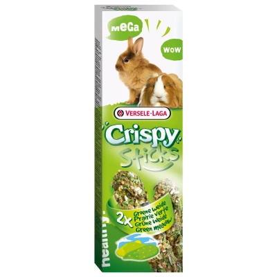 Afbeelding van Versele Laga Crispy Mega Sticks Konijn&amp;Cavia Weide Kruiden Konijnensnack 2x70 g