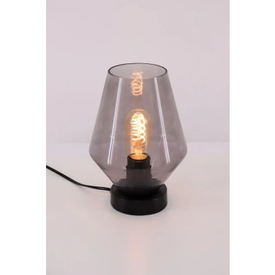 Afbeelding van Tafellamp rookglas 25cm