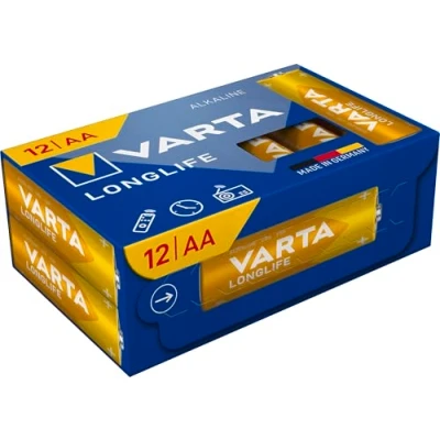 Afbeelding van Varta Longlife AA, CUBE12 (12 Pcs., 2800 mAh), Batterijen