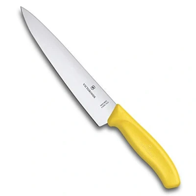 Image de Couteau découpeur Victorinox Swiss Classic, fibrox jaune, lame 19 cm