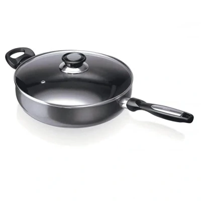 Afbeelding van Beka 13075284 Pro Induc antraciet sauteerpan + glazen deksel aluminium binnenkant gecoat 28 cm