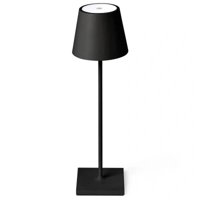 Afbeelding van LED tafellamp Toc met USB lader, IP54, zwart