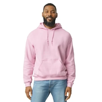 Afbeelding van Gildan Sweatshirt met capuchon heren (L) (lichtroze)