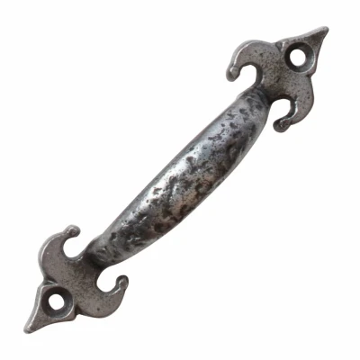 Afbeelding van Good in Style Handgreep fleur de lis 105mm pewter finish