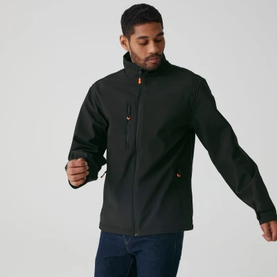 Afbeelding van Regatta Thermogen Powercell 5000 Heated Softshell Jacket RG739 Black/Magma Orange