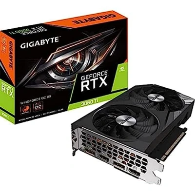 Afbeelding van Gigabyte RTX 3060 Ti WINDFORCE OC grafische kaart 8 GB, GV N306TWF2OC 8GD