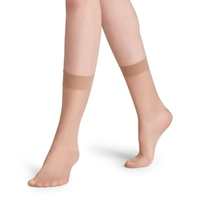 Afbeelding van Falke Seidenglatt 15 Denier Transparent Silky Sokken, Dames, Maat: 39 42, Beige