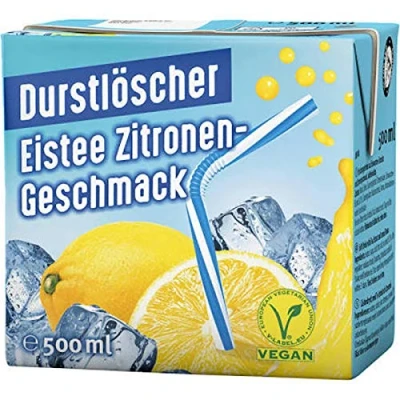 Afbeelding van Durstlöscher Eistee Zitrone Fruitsaftgetränk 500 ml 24 stuks