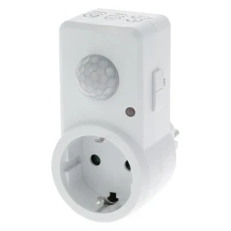 Afbeelding van Q Link PIR Bewegingsmelder plug in wit