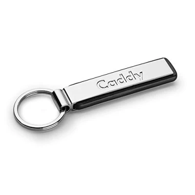 Afbeelding van Volkswagen 000087010MYPN Metalen sleutelhanger met origineel VW opschrift zilver