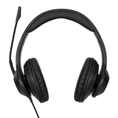 Image de Targus AEH102GL Micro casque sur oreille convertible filaire USB A isolation acoustique noir