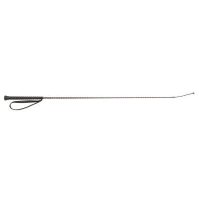 Image de Fleck Cravache d&#039;Équitation Poignée en Caoutchouc Noir 90cm