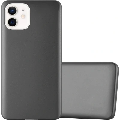 Afbeelding van Cadorabo Hoesje geschikt voor Apple iPhone 12 MINI in METALLIC GRIJS Beschermhoes gemaakt van flexibel TPU silicone Case Cover
