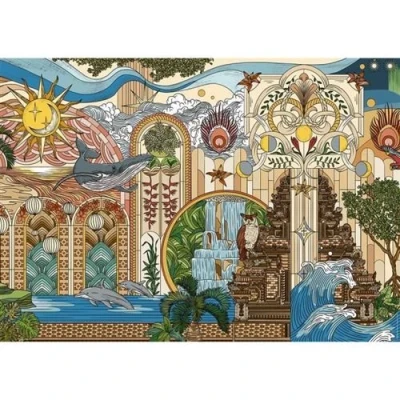 Image de Puzzle 1500 pieces Le jardin des reves, 14 ans, de qualité supérieure, Collection Artiste, 12001612, Nathan
