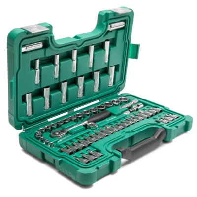 Afbeelding van SATA Doppenset met ratel 3/8&quot; 6 kant Metrisch (60 delig)