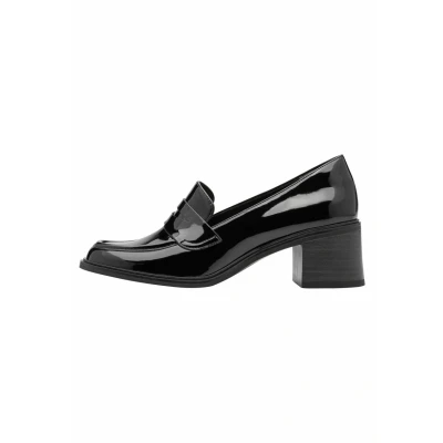Afbeelding van Tamaris Trotteur 1 24464 45 Mocassins pour femme, noir breveté, 40 EU, Imprimé noir, EU