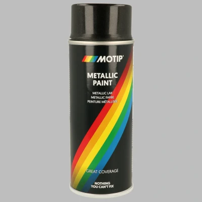 Afbeelding van MoTip metallic lak zwart 0,4 liter
