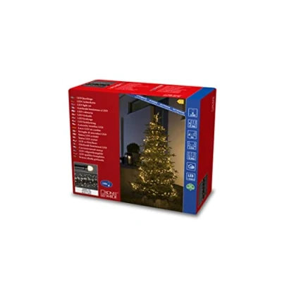 Afbeelding van Konstsmide 3871 830 Lichtketting Buiten Energielabel: E (A G) werkt op het lichtnet Aantal lampen 1500 LED Barnsteen Verlichte lengte: 32.98 m Frosted