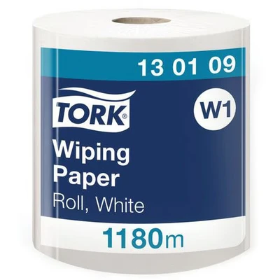 Afbeelding van Tork advanced wiper 415 1 lgs wit 1180 mtr x 34 cm pak à rol (130109)