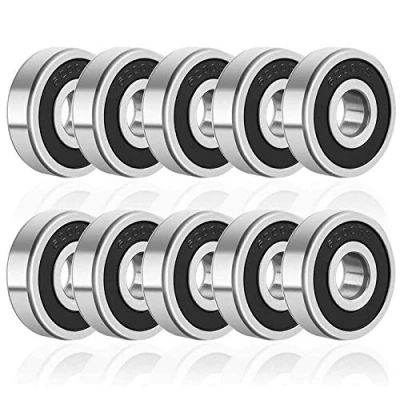 Afbeelding van Chudian 10 stuks kogellagers van staal, rubberen verzegelde lagers, diepe groefkogellagers, dubbele afdichtingslagers voor mechanica 6200 2RS x 30 9 mm