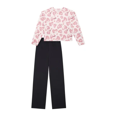 Afbeelding van Schiesser SET Pyjama, Dames, Maat: 164, Zartrosa