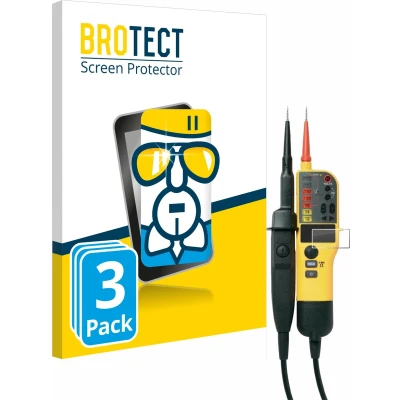 Afbeelding van BROTECT Screenprotector voor Fluke T150 Folie Beschermfolie Beschermglas transparant (3 Stuks)