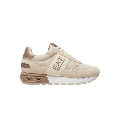 Afbeelding van EA7 Emporio Armani Unisex Sneakers laag, Maat: 40, Whitecap grey/portbell Leer en textiel