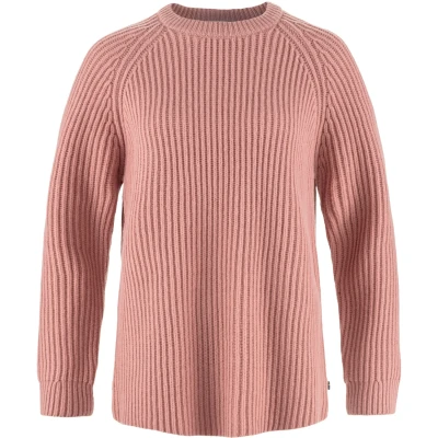 Afbeelding van Övik Rib Sweater Dames Dusty Rose 700 XS Roze Outdoor Trui
