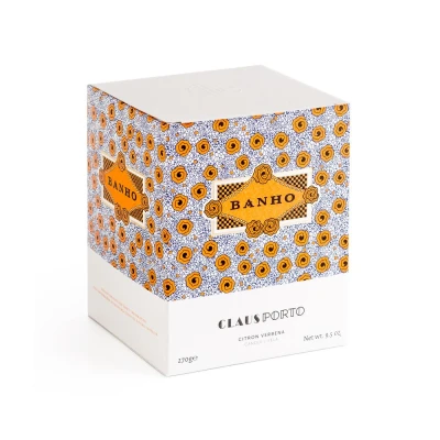 Afbeelding van Claus Porto Home Candles Geurkaars Banho Citron Verbena Scented Candle 270gr