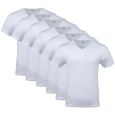 Afbeelding van Gildan Camisetas Con Cuello V hals, pak Múltiple, Estilo G1103 herenslips (5 stuks), Wit (6 stuks)