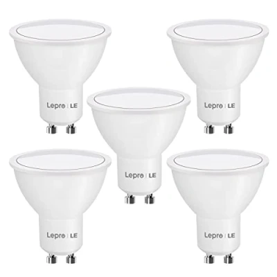 Afbeelding van Lepro 5 stuks GU10 LED lampen koud wit 5W 450lm 5000K lamp niet dimbaar