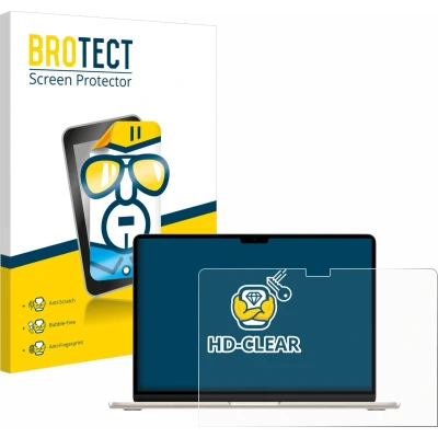 Afbeelding van BROTECT Screenprotector voor Apple MacBook Air 15&quot; M3 2024 Folie Beschermfolie transparant