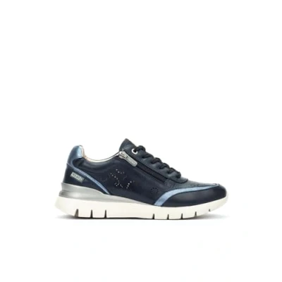 Afbeelding van Pikolinos Cantabria leren sneakers voor dames, Blauw, 36 EU