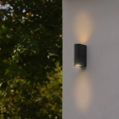 Afbeelding van Nordlux Buitenlamp Dion Double GU10 Zwart