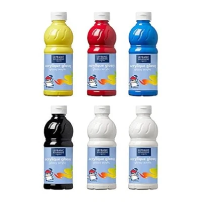 Image de Color And Co Peinture Acrylique Brillante Glossy Assorti Carton 6 Flacons