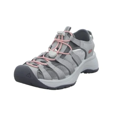 Afbeelding van Keen Astoria West Dames Wandelsandalen Grey/Coral Grijs Gerecyclede PET flessen Maat 42 K1023589