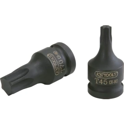 Afbeelding van KS Tools 911.0924 TORX 1/2 inch slagmoersleutel T50 alleen voor slaggebruik uit chroom molybdeen
