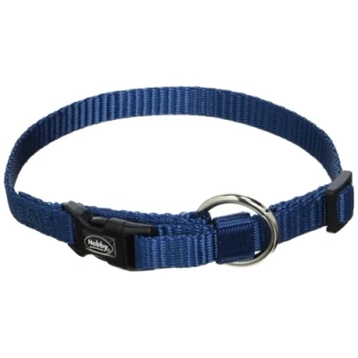 Afbeelding van Nobby Halsband Classic Hond 20 tot 35 cm lang 1 breed Blauw