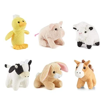 Afbeelding van Living Nature AMZ 05FM AMZ05FM, 6 stuks mini dierenknuffels, onbekend