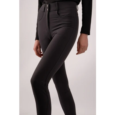 Image de Montar Pantalon d&#039;Équitation Megan Yati Highwaist Full Grip Gris 36