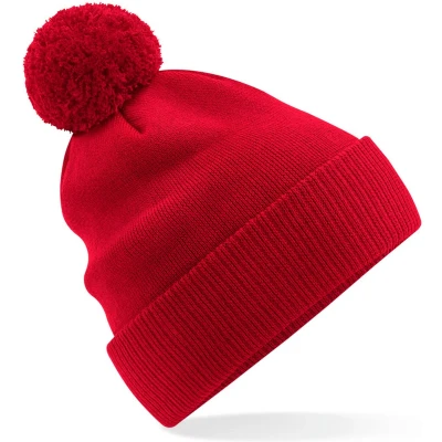 Afbeelding van Beechfield Muts Snowstar van biokatoen B450N Classic Red
