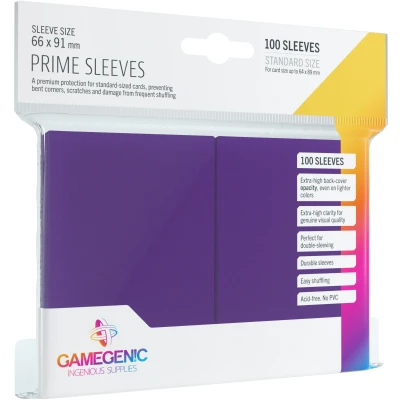 Afbeelding van GAMEGEN!C Prime Sleeves Purple Pack (100), kleur (GGS10021ML)
