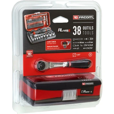 Afbeelding van Facom RL.NANO1 Dopsleutelset Metrisch 1/4 (6.3 mm) 38 delig