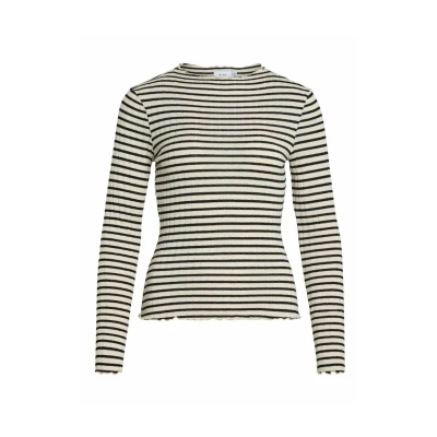 Afbeelding van VILA MIT Virika Stehkragen Longsleeve, Dames, Maat: XS, Birch