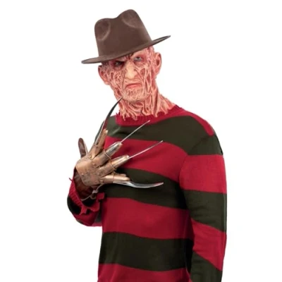 Afbeelding van Smiffys A Nightmare On Elm Street, Freddy Krueger Kostuum Top S Bruin/Rood
