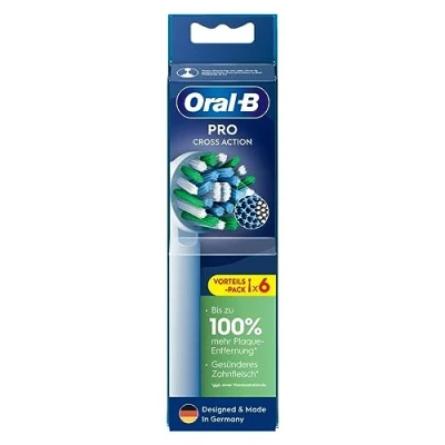 Afbeelding van Oral B Pro Cross Action Opzetborstels 6 Stuks Grondige Reiniging